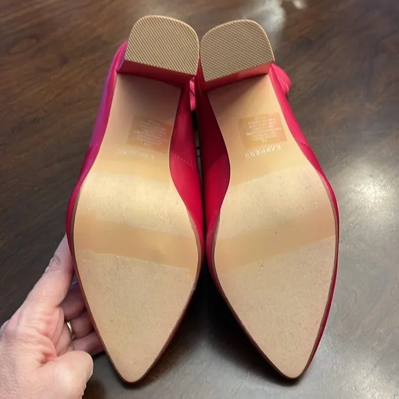 Satin Fuschia Booties by Express - Picture 12 of 16